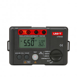 Insulation Tester UT501B, 2000 Count LCD Display, Auto Discharge, Continuous Measurements Mode, Uni-T