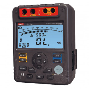 Insulation Resistance Tester UT513A, USB Interface And PC Software, Backlight (Auto Power Off), Uni-T