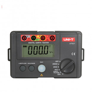 Earth Resistance Tester UT521, Data Hold, Auto Power Off/Battery Check, Earth Voltage Measurement, Uni-T
