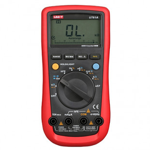 Modern Digital Multimeter UT61B, LCD Backlight, RS-232 and USB Interface, Analog Bar Graph, True RMS, Uni-T