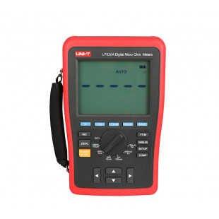Digital Micro Ohm Meter UT620A, 10uΩ Minimum Resolution, 120.00mΩ/5A Resistance, USB Data Transfer, Backlight, Data Hold, Uni-T