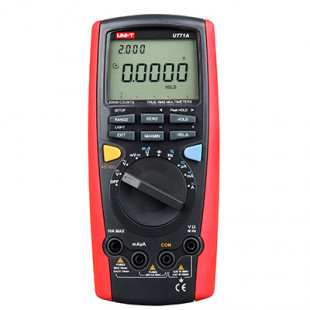 Intelligent Digital Multimeter UT71D, 40-20mA% Test, 45Hz~100kHz Frequency Response, LCD Backlightm Misplug Alarm, Auto And Manual Ranges Selectable, Uni-T