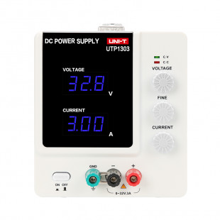 DC Power Supply UTP1303, Output Current: 0~3A, Low Ripple And Sound, Overload And Reverse Polarity Connection Protection, Uni-T