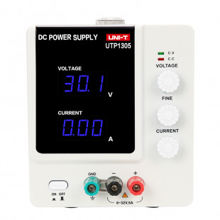 DC Power Supply UTP1305, Output Current: 0~5A, Low Ripple And Sound, Overload And Reverse Polarity Connection Protection, Uni-T