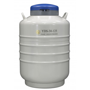 Liquid Nitrogen Cylinder for Storage (Moderate),With With 6ea. 4 stories (5*5 cells) rack , Capacity 31.5L, Empty Weight 14.2kg, YDS-30-125, Chart