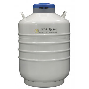 Liquid Nitrogen Cylinder for Storage (Moderate),With 6ea. 276 mm High Canisters  , Capacity 31.5L, Empty Weight 13.9kg, YDS-30-80, Chart 