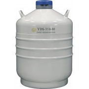 Liquid Nitrogen Cylinder for Transportation, With 6ea. 276 mm High Canisters, Capacity 35.5L, Empty Weight 14.3kg, YDS-35B-8o, Chart 