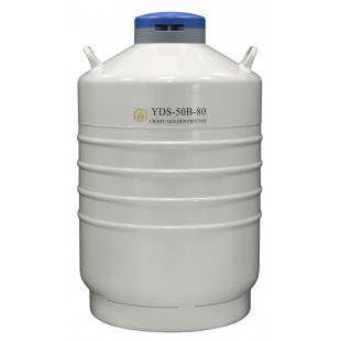 Liquid Nitrogen Cylinder For Transportation, With (6) 120 mm Canisters , Capacity 50L, Empty Weight 21kg, YDS-50B-80, Chart