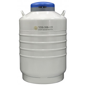 Liquid Nitrogen Cylinder For Transportation, With (6) 120 mm Canisters , Capacity 50L, Empty Weight 21.5kg, YDS-50B-125, Chart 