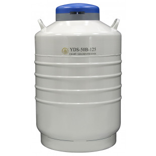Liquid Nitrogen Cylinder For Transportation, With 6ea. 5 stories (5*5 cells) rack, Capacity 50L, Empty Weight 21.5kg, YDS-50B-125, Chart