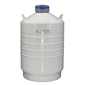 Liquid Nitrogen Cylinder For Transportation, With (6) 120 mm Canisters , Capacity 50L, Empty Weight 21.1kg, YDS-50B, Chart