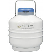 Liquid Nitrogen Dry Shipper, With 6ea. 127mm High Canister, Capacity 8L, Empty Weight 11.4Kg, YDH-8-90, Chart 