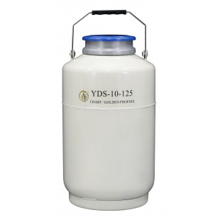 Large Caliber Liquid Nitrogen Cylinder, No Canister, Capacity 10L, Empty Weight 7.2KG, YDS-10-125, Chart