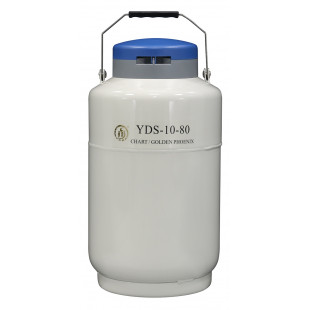 Liquid Nitrogen Cylinder for Storage, For Small Storage, With 6ea. 120 mm High Canisters , Capacity 10L, Empty Weight 6.5KG, YDS-10-80, Chart 