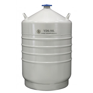 Liquid Nitrogen-Only Cylinder, No canister/neck ring, Capacity 50L, Empty Weight 21.1Kg, YDS-50L, Chart 