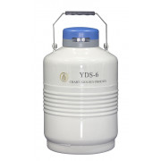 Liquid Nitrogen Cylinder for Storage, For Small Storage, With 6ea. 120 mm High Canisters , Capacity 6L, Empty Weight 5KG, YDS-6, Chart