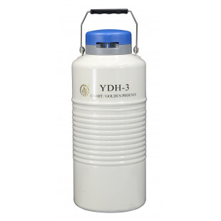 Liquid Nitrogen Dry Shipper, With 1ea. 276 mm High Canisters, Capacity 3.5L, Empty Weight 5.2Kg, YDH-3, Chart