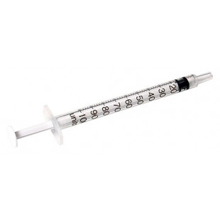 Syringe Luer-Slip, 1 mL, with Needle Plastic, Non-Medical Usage (20pcs/pack)