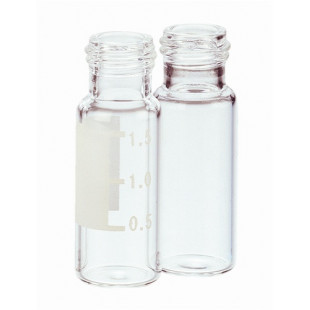 Vial 1.5 / 2 mL, 11.6 x 32.0 mm Wide Screw Thread Clear with Write-On Spot HmbG (100pcs/pack)