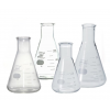 Conical Flask, 2000 mL, Narrow Mouth with Rim, Borosilicate, Pyrex / Iwaki 4980FK2000 