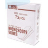 Microscopic Slide Plain, 76 x 25.4 x 1.0 - 1.2mm, 45° Corners, 227101X Ground Edges, HmbG (72pcs/box)