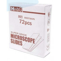 Microscopic Slide Plain, 76 x 25.4 x 1.0 - 1.2mm, 45° Corners, 227101X Ground Edges, HmbG (72pcs/box)