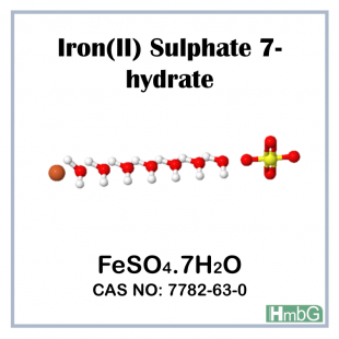 Iron (II) Sulfate 7-hydrate, AR, HmbG** XN, 1 kg