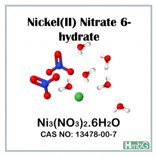 Nickel (II) Nitrate 6-hydrate, PRS, HmbG** O, XN 5.1/III, 500 gm