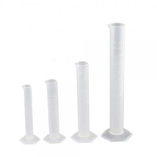 Plastic Measuring Cylinder, 1000 mL, Hexagonal Base, Polypropylene, HmbG