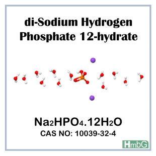 di-Sodium Hydrogen Phosphate 12-hydrate, CP, HmbG, 500 gm