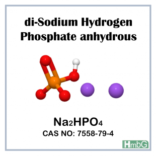 di-Sodium Hydrogen Phosphate Anhydrous, PRS, HmbG, 500 gm