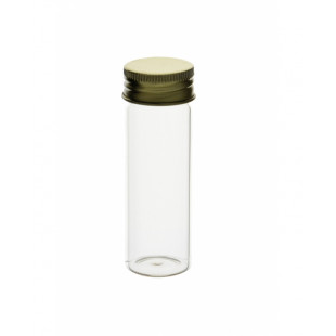 McCartney Bottle, 38 mL,D-28 H-86 Wide Mouth, Clear Glass, Aluminium Screw Cap, Universal, (MOQ 10pcs/pack)