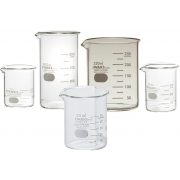 Beaker, 250 mL, Low Form, Graduated Up to 200 mL, Borosilicate, Iwaki (10pcs/pack)