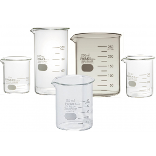 Beaker, 10 mL, Low Form, Borosilicate, Iwaki Pyrex (10pcs/pack)