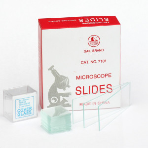 Microscopic Slide Plain, 76 x 25.4 x 1.0 - 1.2mm, 45° Corners, Sail Brand (72pcs/box)