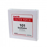 Filter Paper 101 Qualitative High Speed, D-11.0 cm, 100pcs/box, Smith (5pcs/pack)