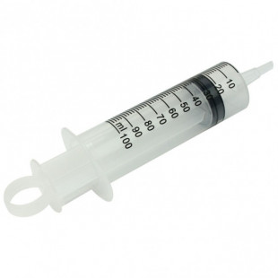 Syringe Luer-Lock, 100 mL, with Needle Plastic, Non-Medical Usage