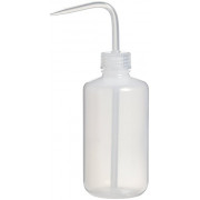 Safety Wash Bottle, 500 mL, Natural LDPE (MOQ 4pcs/pack)