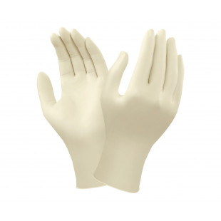 Safety Disposable Glove Latex, Powder Free, Size: L (100pcs/box)