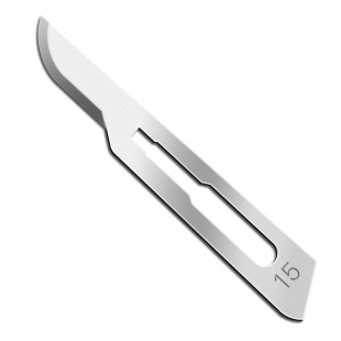 Scalpel Blade No.15, Carbon Steel, Non-Medical Usage (100pcs/box)