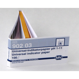 Indicator Paper, pH 1-11, Book Type MN (100 Strips)