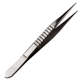 Forcep 110 mm, Straight Sharp End, Stainless Steel, Non-Medical Usage (MOQ 5pcs/pack)