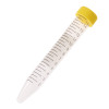 Centrifuge Tube, 15 mL, Conical Bottom, Yellow Screw Cap, 17 x 120 mm, Non-Sterile, Polypropylene (50pcs/pack)