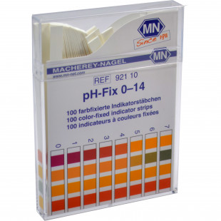 Indicator Paper, pH 0-14, Strip Type, 100 strips, MN 92110