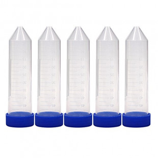 Centrifuge Tube, 50 mL, Conical Bottom, Blue Screw Cap, 30 x 115 mm, Non-Sterile, Polypropylene (25pcs/pack)