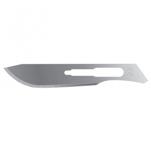 Scalpel Blade No.22, Carbon Steel, Non-Medical Usage (100pcs/box)