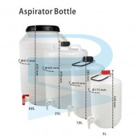 Aspirator Bottle, 10L, Polysol, Orioner.