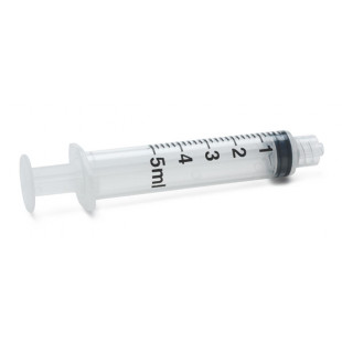 Syringe Luer-Lock, 5 mL, with Needle Plastic, Non-Medical Usage (20pcs/pack)