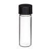 Specimen Vial 2 mL, OD-15 x H-40 x Neck ID-7.4 mm, Black Phenolic Screw Cap, Japan (100pcs/pack)