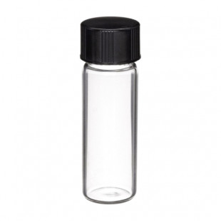 Specimen Vial 2 mL, OD-15 x H-40 x Neck ID-7.4 mm, Black Phenolic Screw Cap, Japan (100pcs/pack)